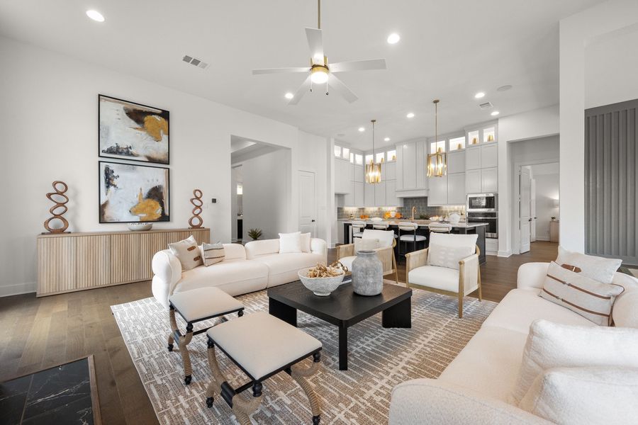 Furnished interior in a model home at Redden Farms in Midlothian (Image 5).