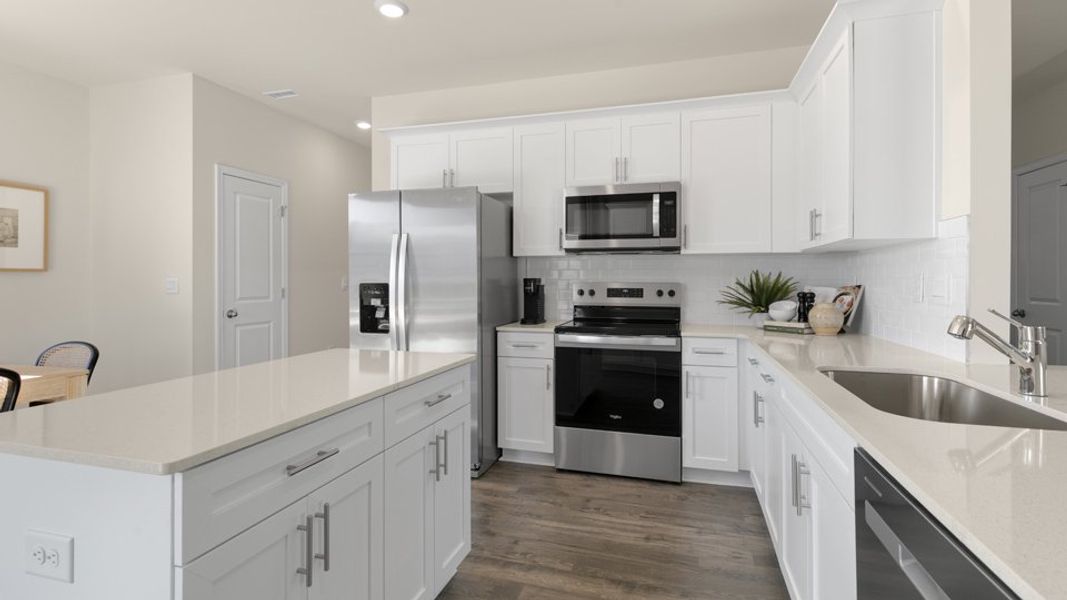 Furnished interior in a model home at Hawley Glen in Lillington (Image 7). Furnished interior in a model home at Hawley Glen in Lillington (Image 7).