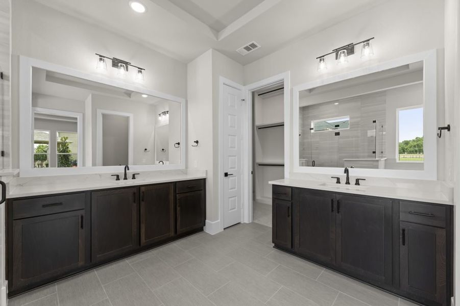 Furnished interior in a model home at Heath Golf and Yacht Club in Rockwall (Image 53).