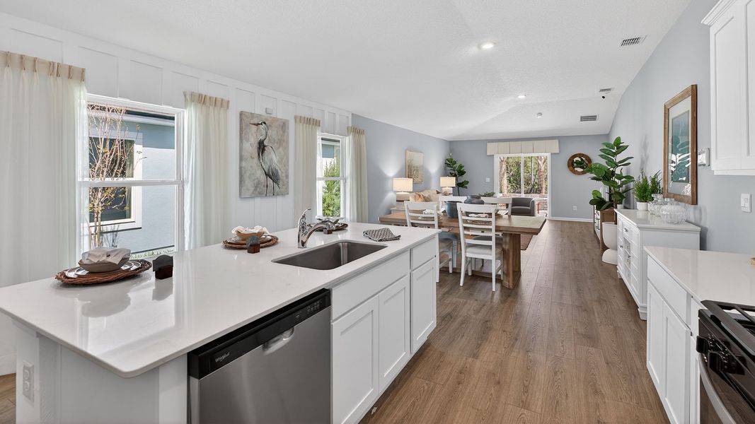 Furnished interior in a model home at Liberty Cove in Yulee (Image 12).
