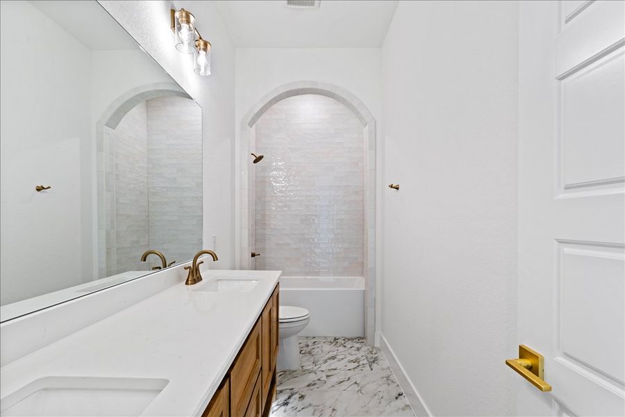 Furnished interior in a model home at Stardust Ranch in Northlake (Image 19).