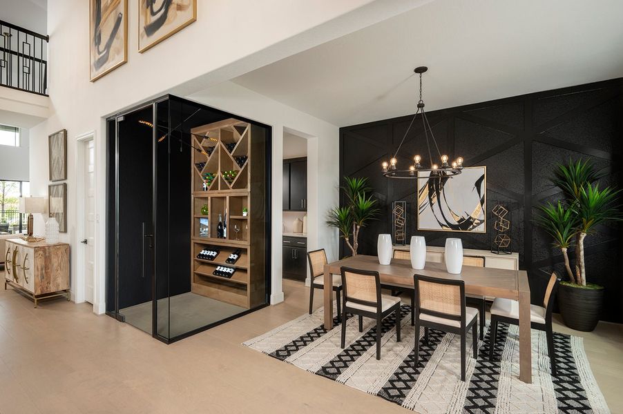 Furnished interior in a model home at Dunham Pointe in Cypress (Image 16).