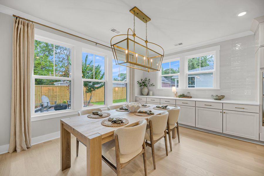 Furnished interior in a model home at Indigo Place in North Charleston (Image 5).