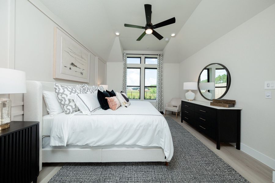 Furnished interior in a model home at The Highlands in Porter (Image 16).