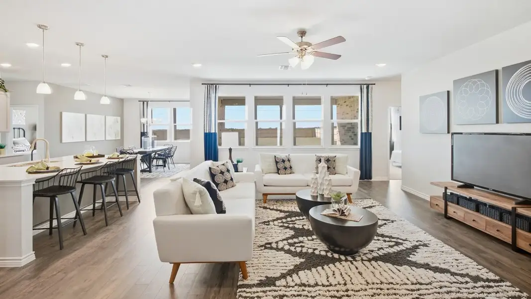 Furnished interior in a model home at Homestead in Temple (Image 14). Furnished interior in a model home at Homestead in Temple (Image 14).