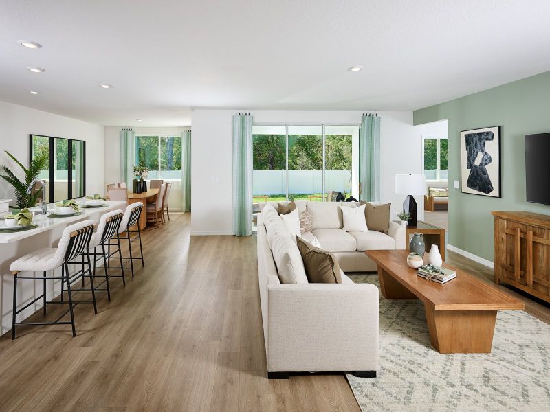 Furnished interior in a model home at Pine Ridge Meadows in Hudson (Image 4). Furnished interior in a model home at Pine Ridge Meadows in Hudson (Image 4).