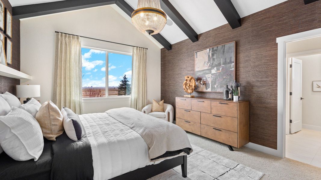 Furnished interior in a model home at Granary in Johnstown (Image 11).