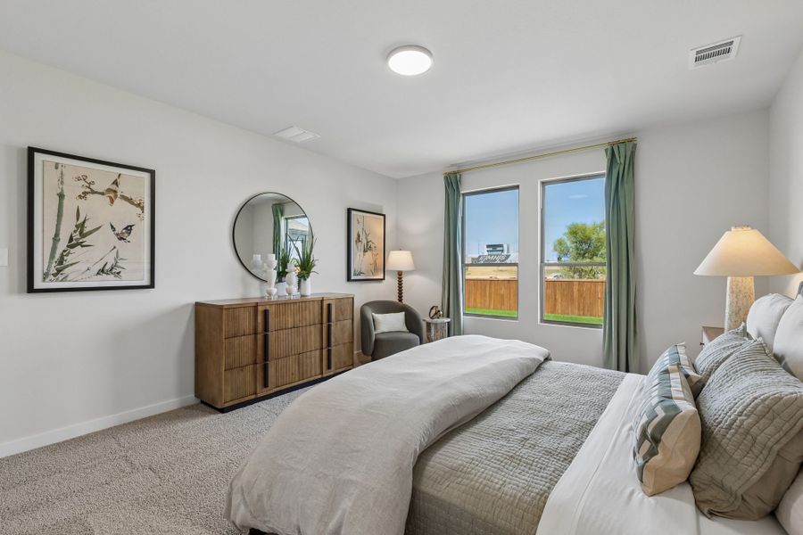 Furnished interior in a model home at Cibolo Hills West in Fort Worth (Image 30).