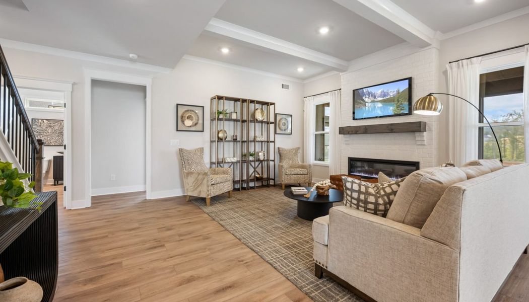 Furnished interior in a model home at Ponderosa Farms Manor in Gainesville (Image 18). Furnished interior in a model home at Ponderosa Farms Manor in Gainesville (Image 18).