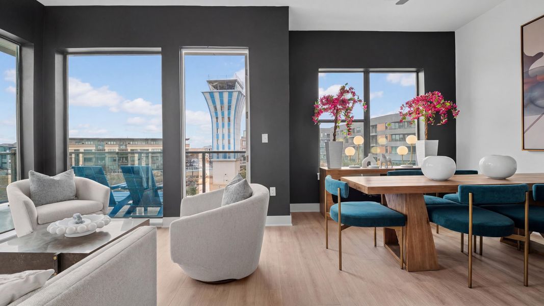 Furnished interior in a model home at Concourse at Mueller in Austin (Image 6).
