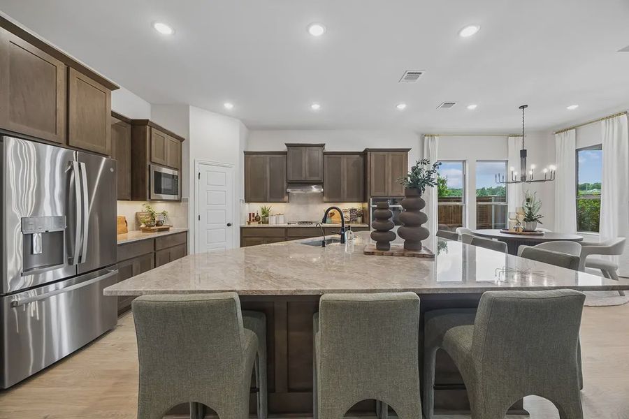 Furnished interior in a model home at Westpoint Park in Fort Worth (Image 9).