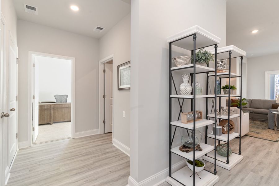 Furnished interior in a model home at Ranch Haven in Murrells Inlet (Image 21).