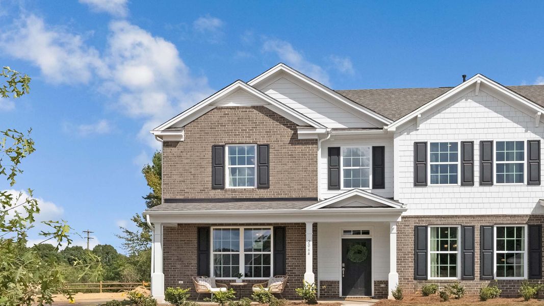 Front exterior of a home in the Sanctuary at Southgate community, located in Indian Trail, NC (Image 4). Front exterior of a home in the Sanctuary at Southgate community, located in Indian Trail, NC (Image 4).