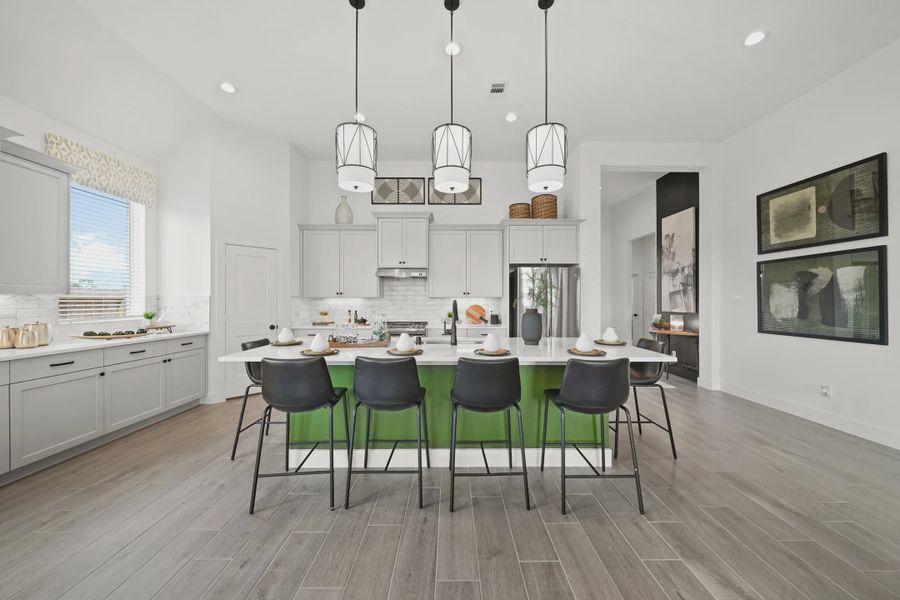 Furnished interior in a model home at Mulberry Farms in Santa Fe (Image 6). Furnished interior in a model home at Mulberry Farms in Santa Fe (Image 6).