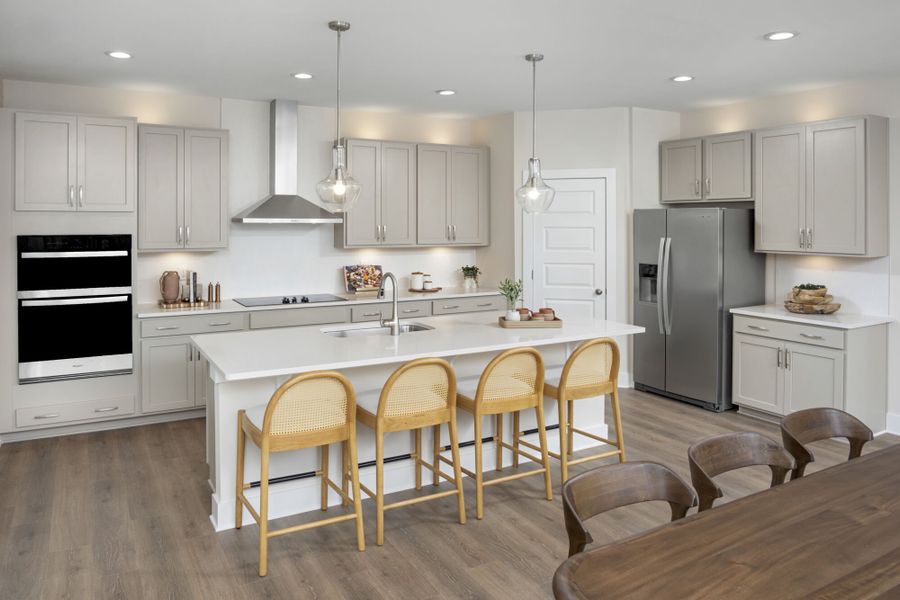 Furnished interior in a model home at Madison Park in Lillington (Image 4).