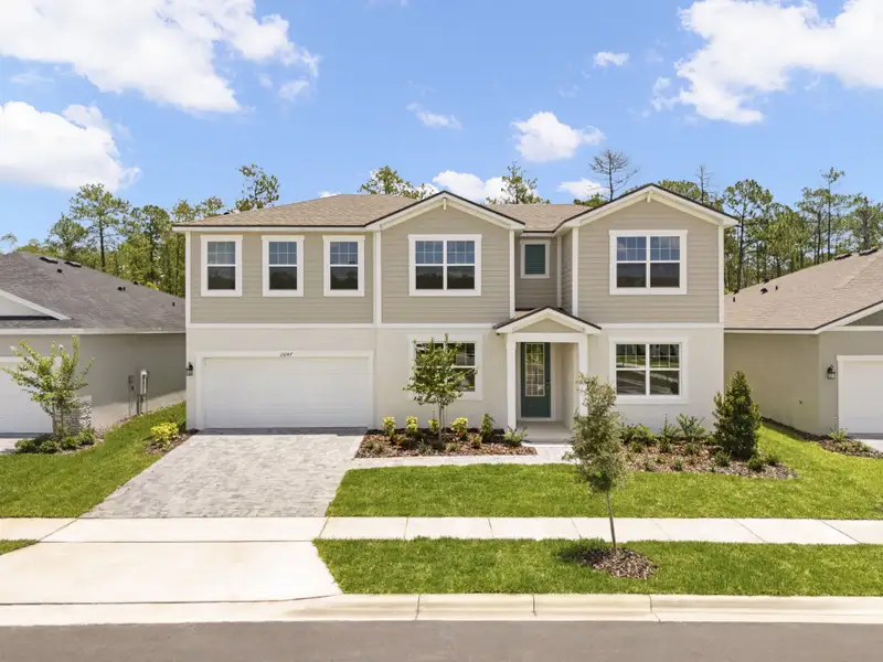 Front exterior of a home in the Meridian Parks community, located in Orlando, FL (Image 5).