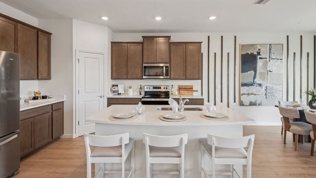 Furnished interior in a model home at Finley Woods in Gainesville (Image 4).