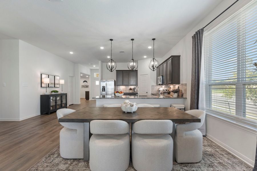 Furnished interior in a model home at Warrior's Legacy in Nolanville (Image 15). Furnished interior in a model home at Warrior's Legacy in Nolanville (Image 15).