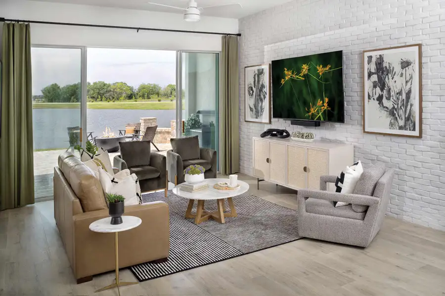 Furnished interior in a model home at Lakeview Crossing – Tradition Series in Sarasota (Image 3).