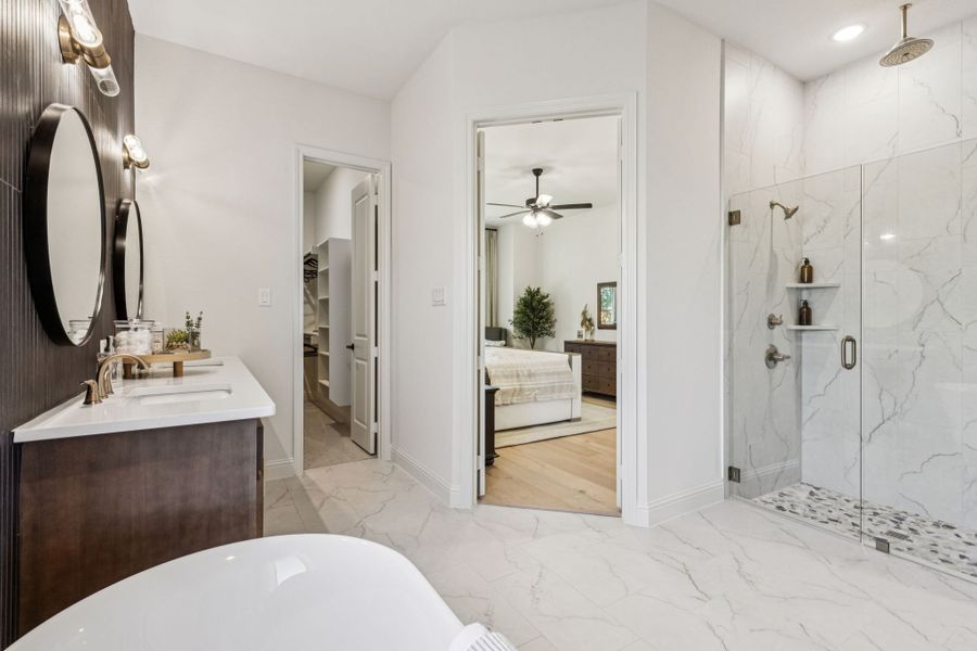 Furnished interior in a model home at Timberbrook in Justin (Image 22). Furnished interior in a model home at Timberbrook in Justin (Image 22).