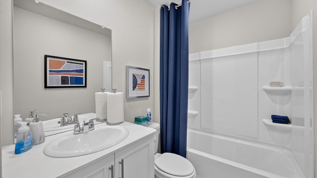Furnished interior in a model home at The Hills at Reunion in Newark (Image 34).