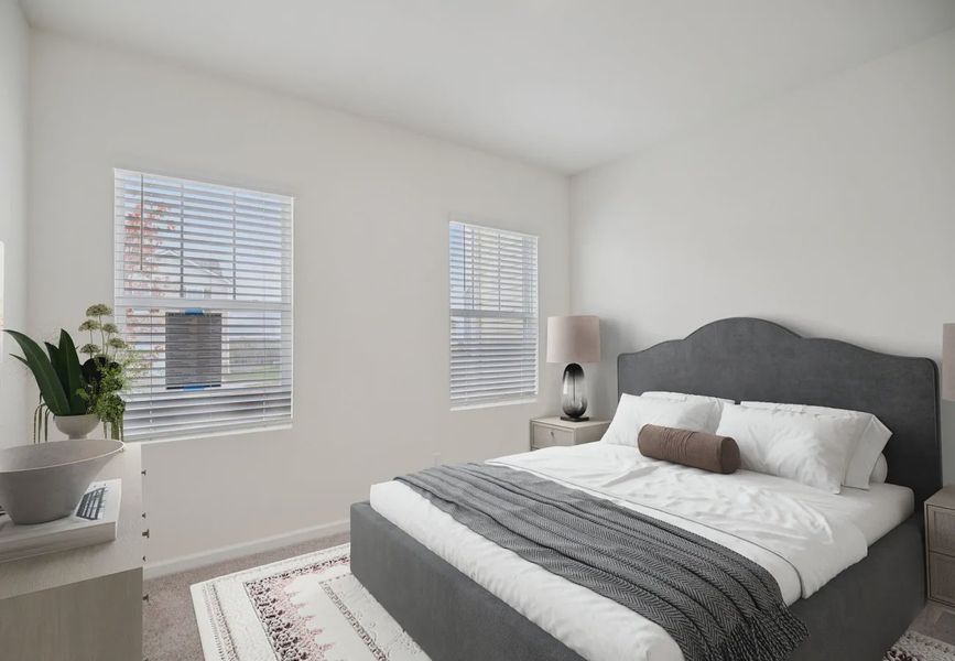 Furnished interior in a model home at Cattleman's Crossing in Fort Worth (Image 6).