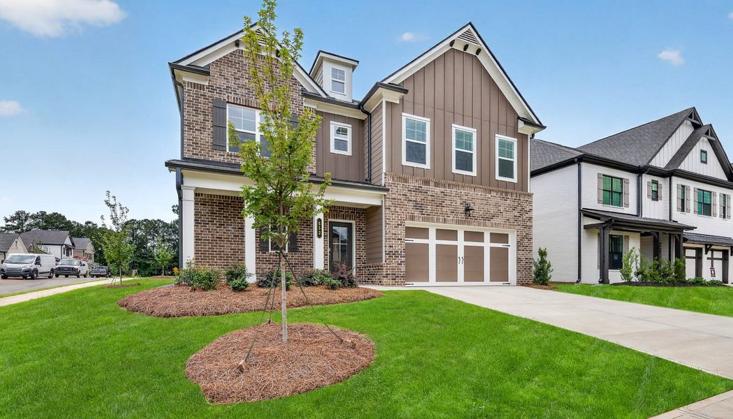 Front exterior of a home in the Greenefield community, located in Cartersville, GA (Image 9). Front exterior of a home in the Greenefield community, located in Cartersville, GA (Image 9).