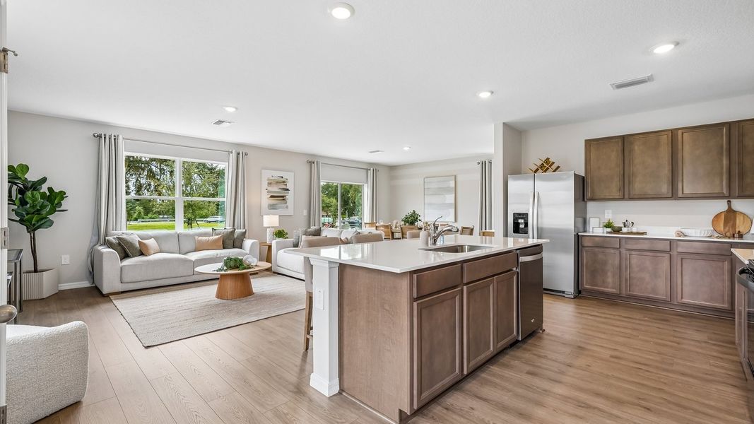 Furnished interior in a model home at Waterstone in Tampa (Image 17).