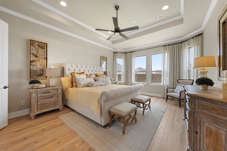 Furnished interior in a model home at Serenity Estates in Lorena (Image 4).