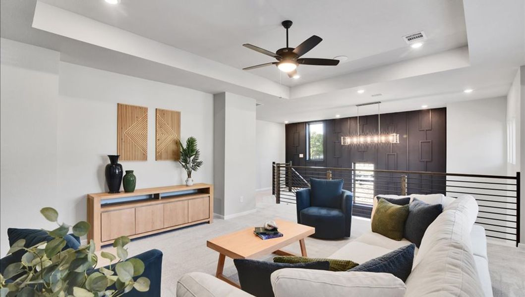 Furnished interior in a model home at Summer Place  35' in Montgomery (Image 66).