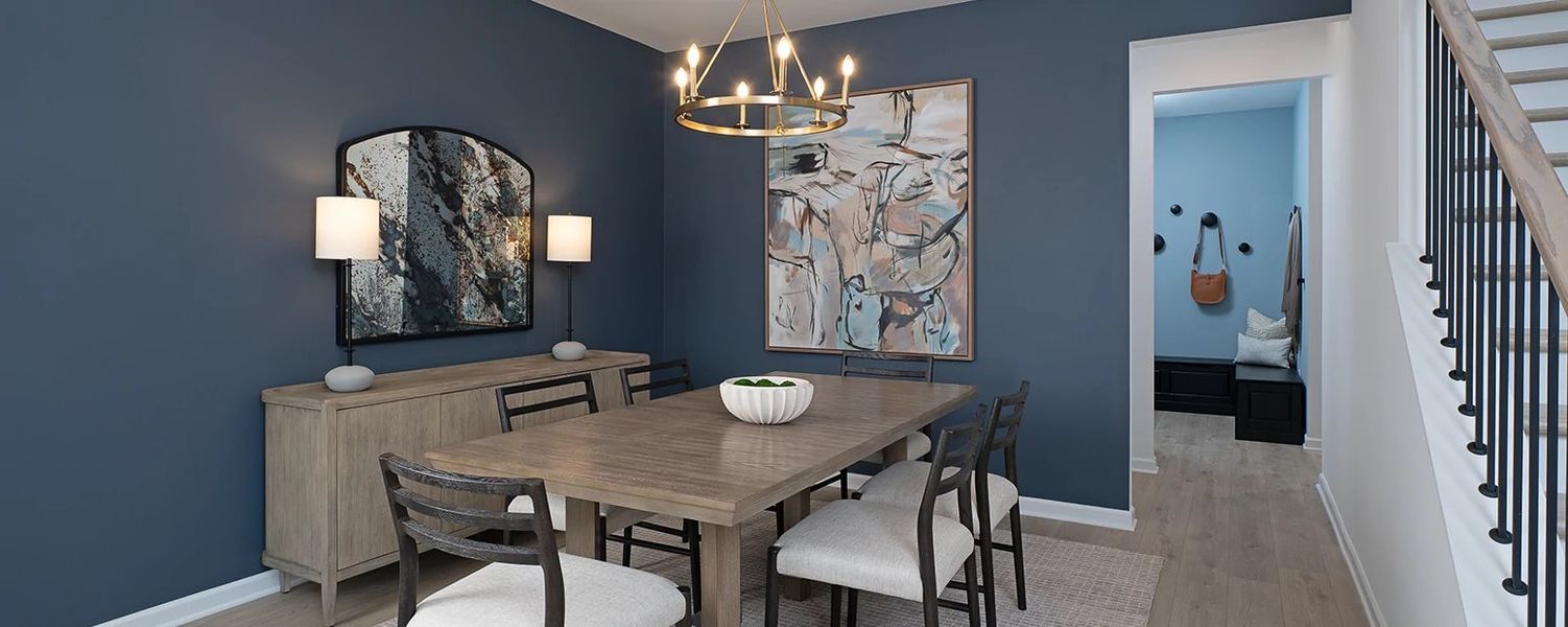 Furnished interior in a model home at Eastlyn Crossing in Flowery Branch (Image 10).