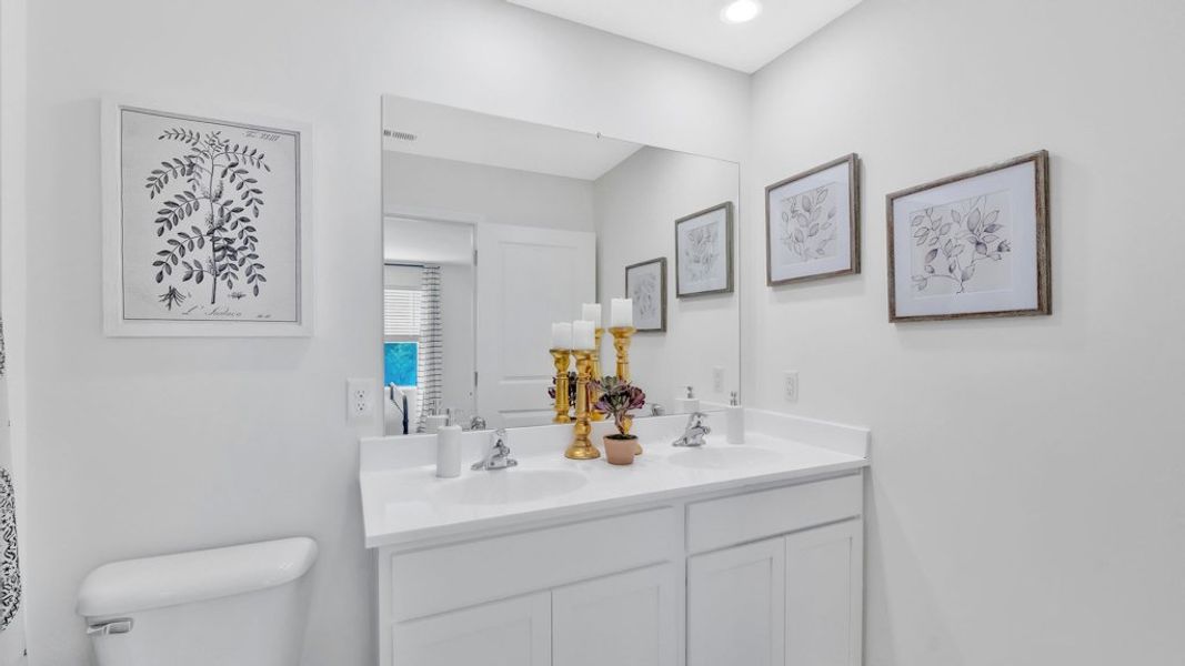 Furnished interior in a model home at Warren's Way Townhomes in Jonesborough (Image 20).