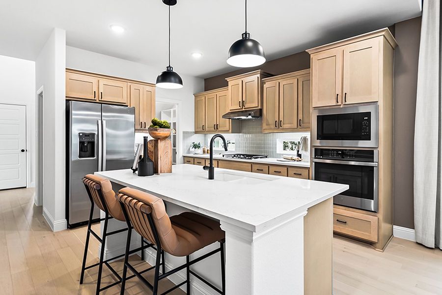 Furnished interior in a model home at Leonard Trails in Anna (Image 4).