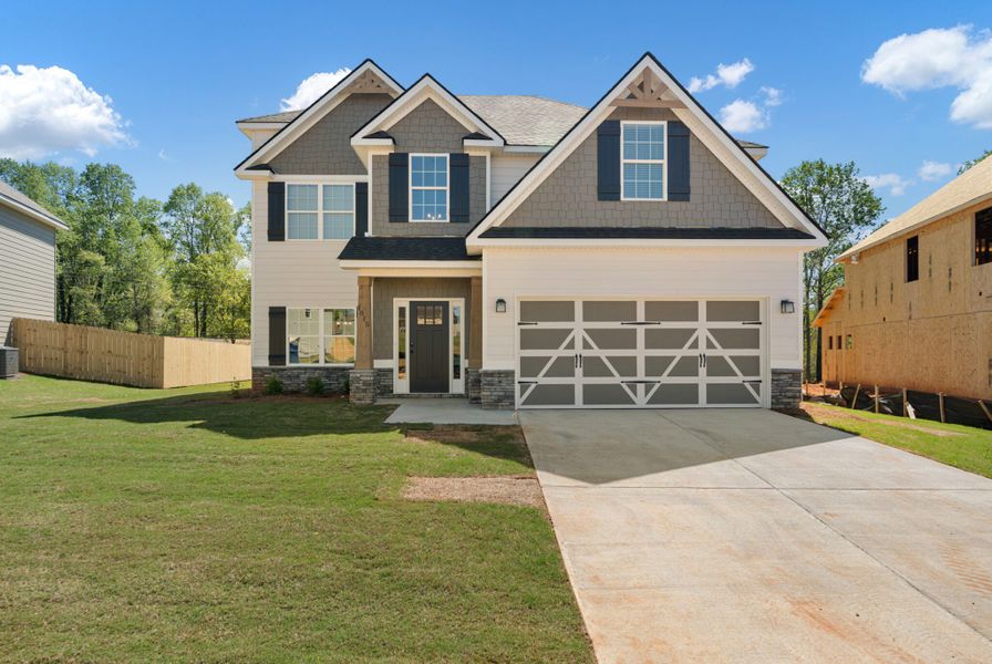 Front exterior of a home in the Juliette Crossing community, located in Forsyth, GA (Image 8).