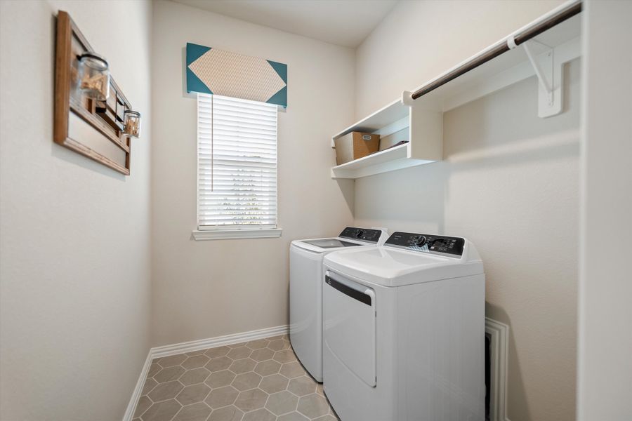 Furnished interior in a model home at Hillview Addition in Decatur (Image 7).
