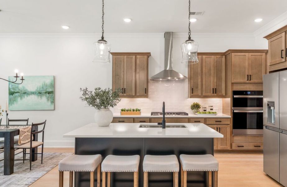 Furnished interior in a model home at Linden Grove in Powder Springs (Image 8).