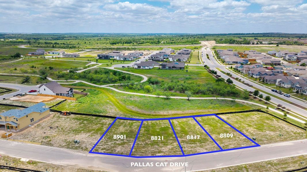 Aerial view of the Easton Park community in Austin, TX, showing layout and nearby surroundings (Image 11).
