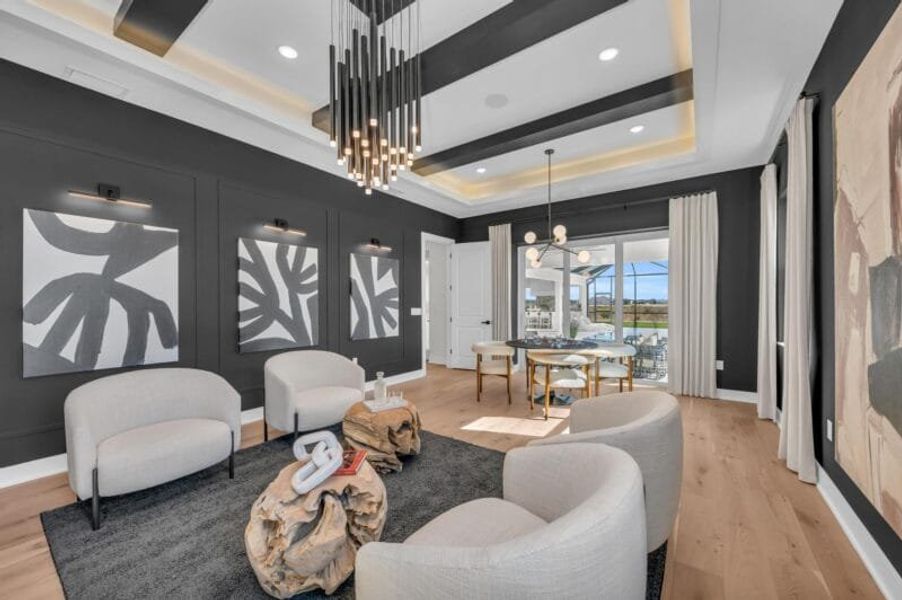 Furnished interior in a model home at Hampton Lakes in Sarasota (Image 95). Furnished interior in a model home at Hampton Lakes in Sarasota (Image 95).