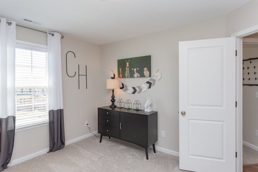 Furnished interior in a model home at Myers Point in Morrisville (Image 36). Furnished interior in a model home at Myers Point in Morrisville (Image 36).