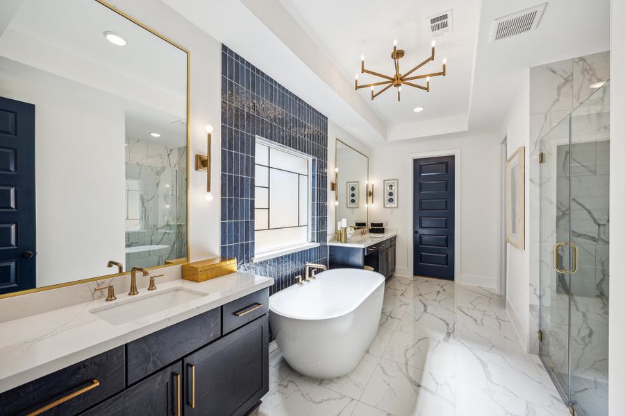 Furnished interior in a model home at Candela South - 50' in Richmond (Image 11).