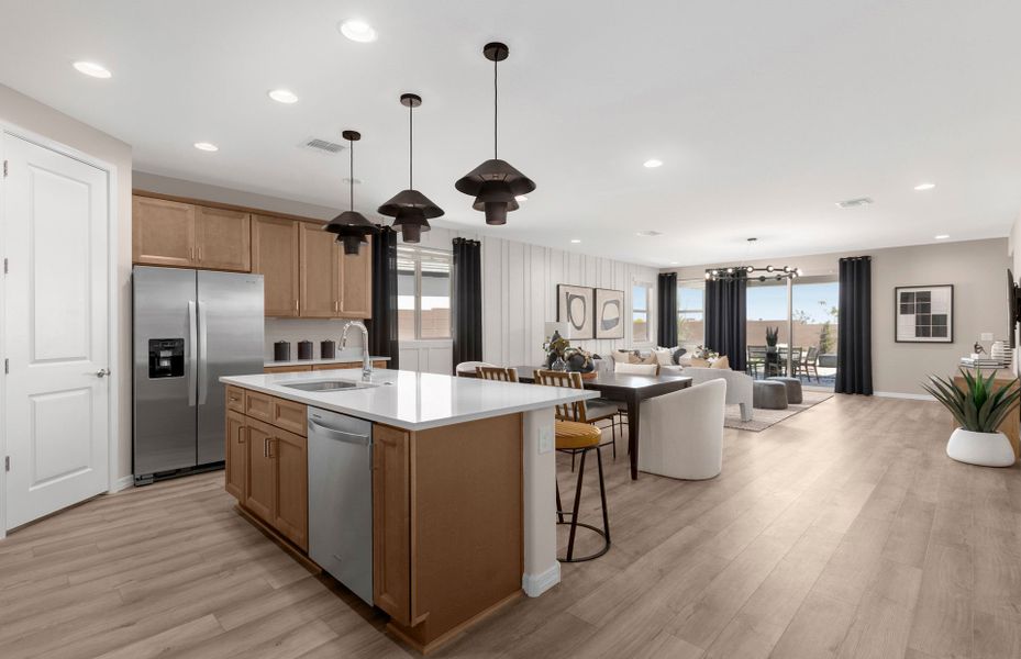 Furnished interior in a model home at Alamar in Tolleson (Image 25).