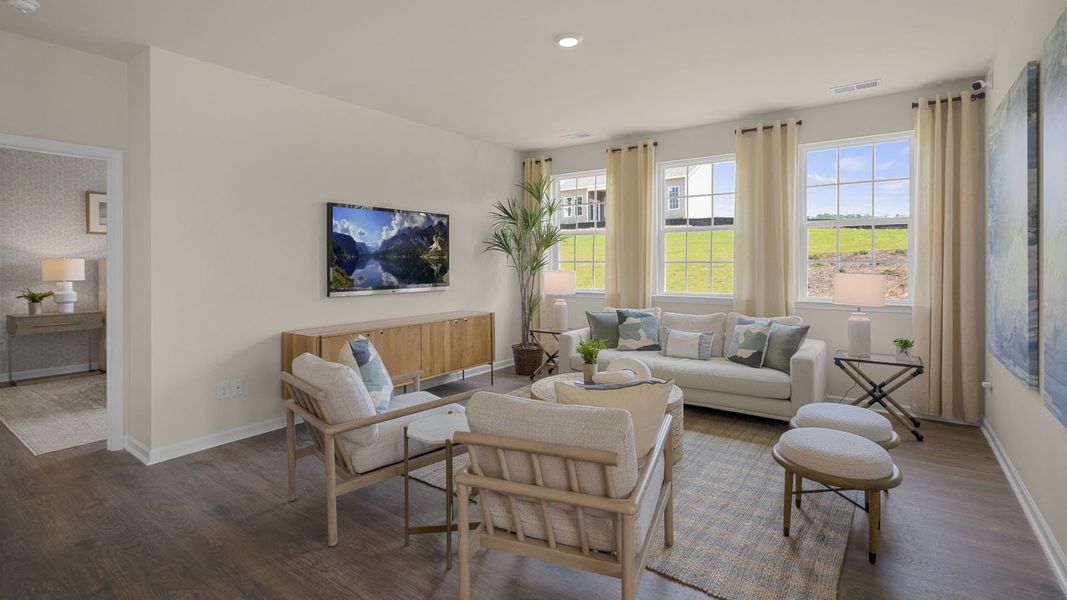 Furnished interior in a model home at The Villas at Martin Farms in Aberdeen (Image 15).