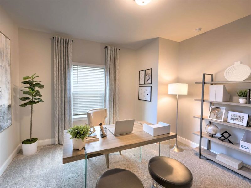 Turn one of the secondary bedrooms into a home office.