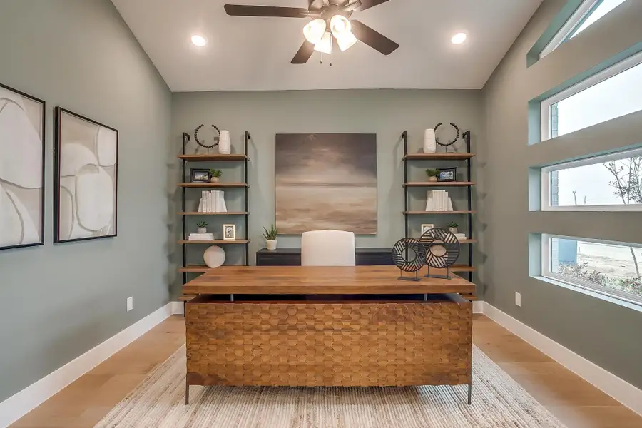 Furnished interior in a model home at Sweetgrass in Fort Worth (Image 8).