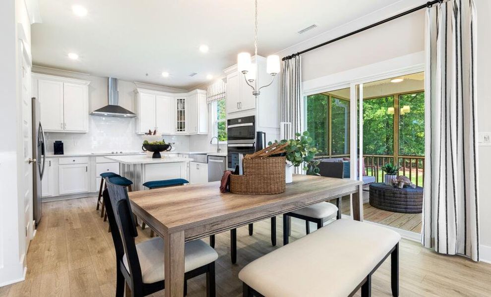 Furnished interior in a model home at Castlewood in Archer Lodge (Image 18). Furnished interior in a model home at Castlewood in Archer Lodge (Image 18).