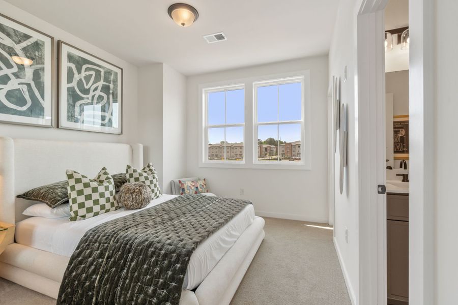Furnished interior in a model home at Array in Atlanta (Image 58).