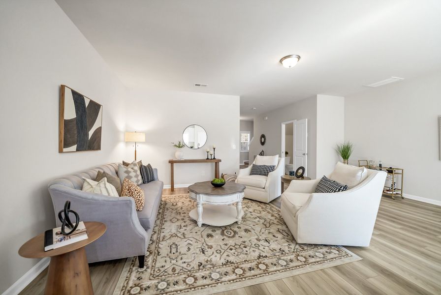 Furnished interior in a model home at Percival Village in Columbia (Image 7).