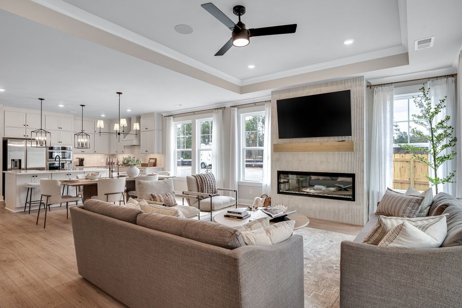 Furnished interior in a model home at Creek Pointe in Moncks Corner (Image 10).