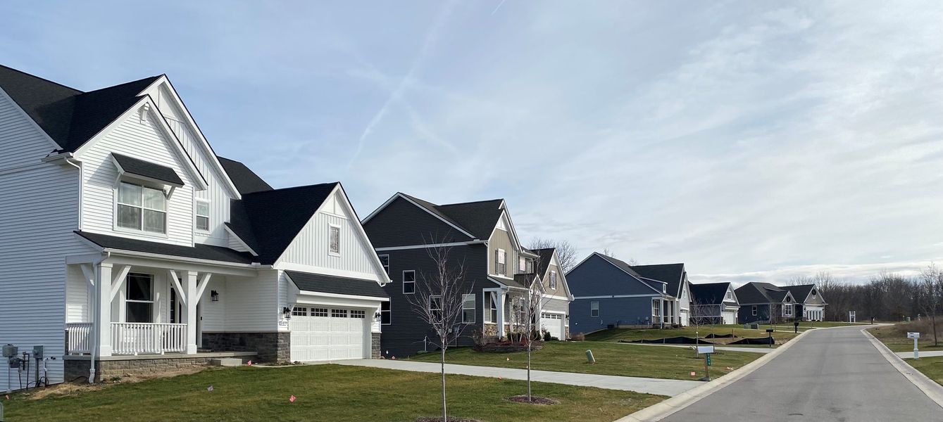 Front exterior of a home in the Mystic Ridge community, located in Whitmore Lake, MI (Image 4). Front exterior of a home in the Mystic Ridge community, located in Whitmore Lake, MI (Image 4).