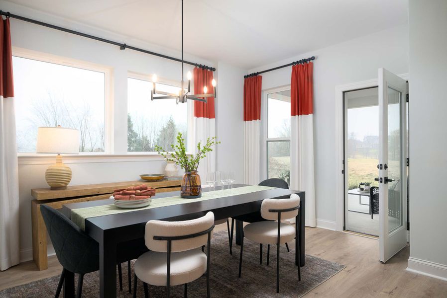 Furnished interior in a model home at The Preserve at Five Oaks in Lebanon (Image 6).